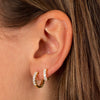  CZ Princess Cut Huggie Earring Combo Set - Adina Eden's Jewels