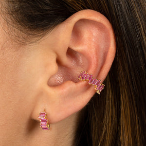  Scattered Baguette Ear Cuff - Adina Eden's Jewels