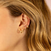  Double Row Pavé Huggie Earring - Adina Eden's Jewels