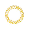 Gold / 8 Solid Cuban Chain Ring - Adina Eden's Jewels