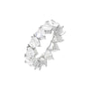 Silver / 5 Heart Eternity Band - Adina Eden's Jewels