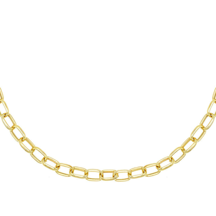 Gold Chunky Chain Link Necklace - Adina Eden's Jewels