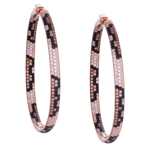 Leopard Statement Hoop Earring - Adina Eden's Jewels
