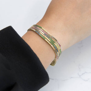  5 Row Tennis Bracelet - Adina Eden's Jewels
