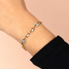 Pavé Diamond Mariner Chain Bracelet 18K - Adina Eden's Jewels