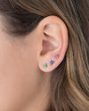  Colorful Cluster Stud Earring - Adina Eden's Jewels