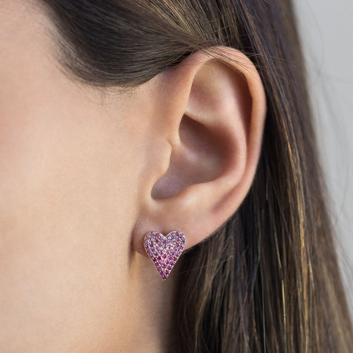  Heart Stud Earring - Adina Eden's Jewels