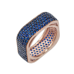  Pavé Square Ring - Adina Eden's Jewels