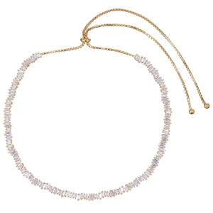 Gold Baguette Adjustable Choker - Adina Eden's Jewels