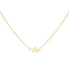 Gold CZ Snake Link Necklace - Adina Eden's Jewels