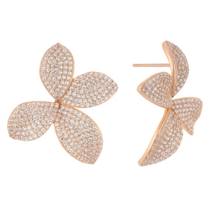 Rose Gold Elizabeth Stud Earring - Adina Eden's Jewels
