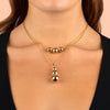 Sphere Drop Pendant Necklace 14K - Adina Eden's Jewels