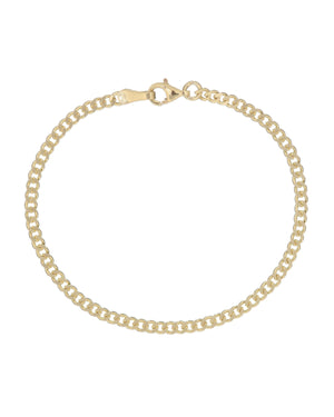 Gold Baby Cuban Bracelet - Adina Eden's Jewels