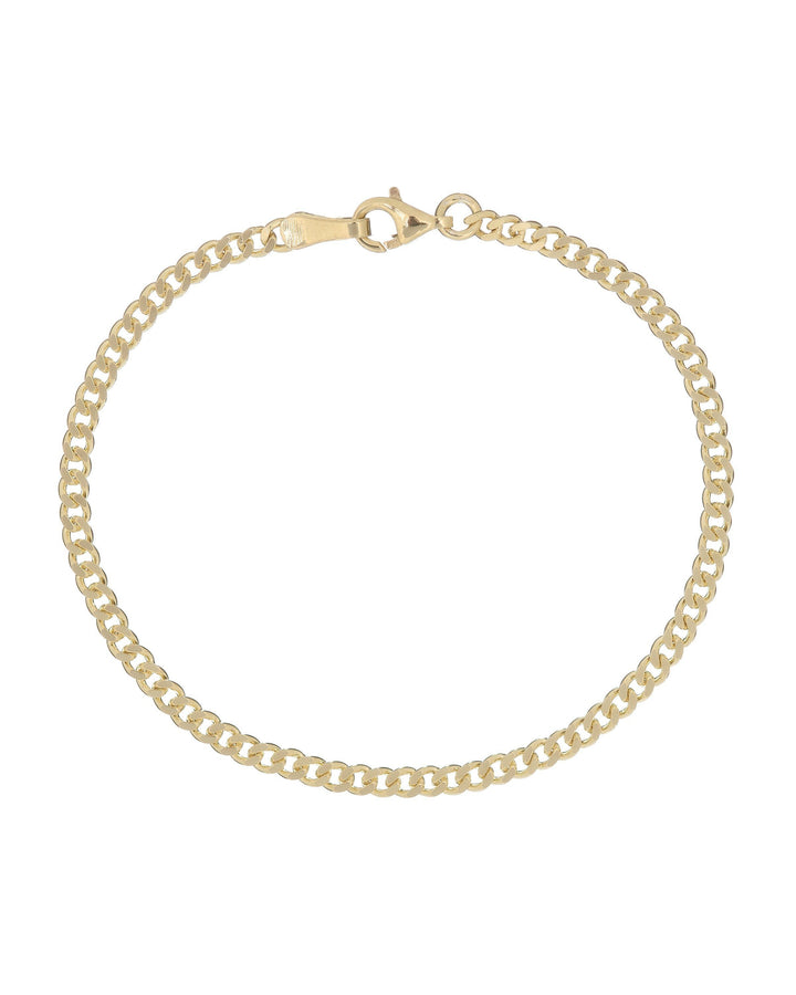 Gold Baby Cuban Bracelet - Adina Eden's Jewels