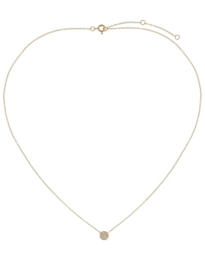  Diamond Disc Necklace 14K - Adina Eden's Jewels