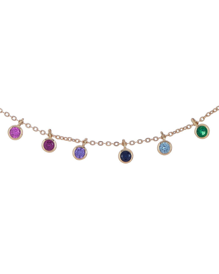 Multi-Color Rainbow Necklace - Adina Eden's Jewels