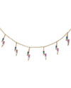 Multi-Color Rainbow Lightning Necklace - Adina Eden's Jewels