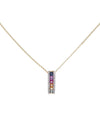  Rainbow Pendant Necklace 14K - Adina Eden's Jewels