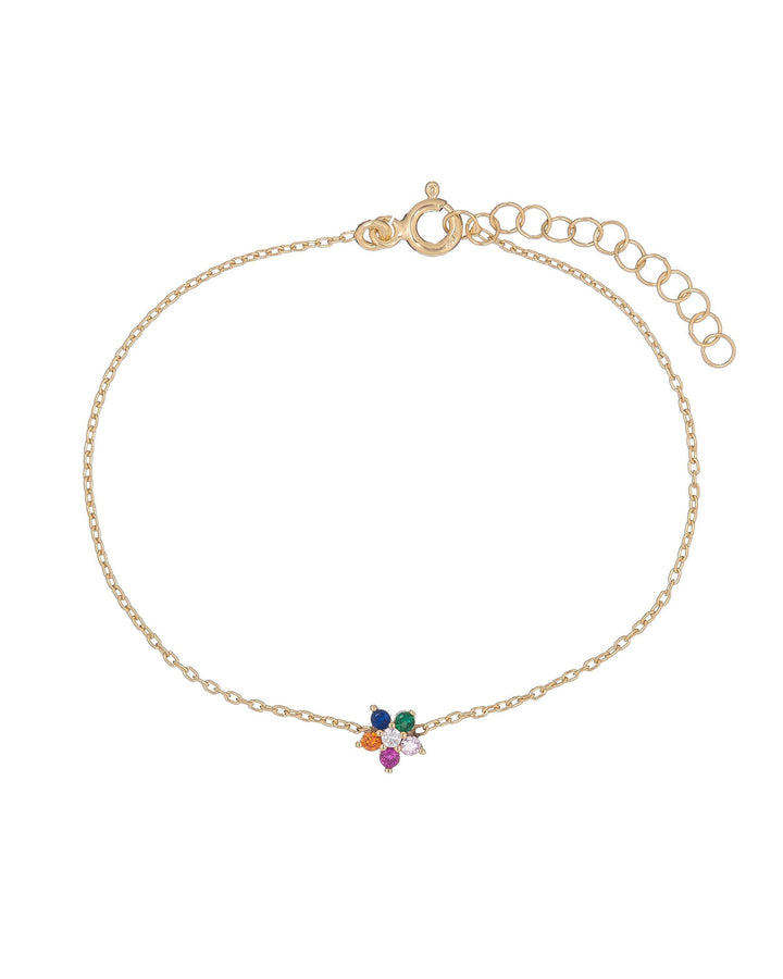 Multi-Color Single Flower Bracelet - Adina Eden's Jewels