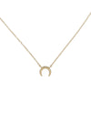 Gold Mini Horn Necklace - Adina Eden's Jewels