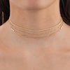  Thin Bars Necklace 14K - Adina Eden's Jewels