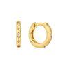 Gold Celestial CZ Huggie Earring - Adina Eden's Jewels