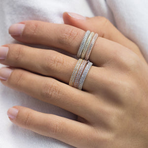  Trio Pave Rings - Adina Eden's Jewels