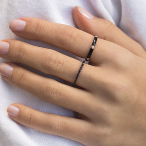  Thin Pavé Band - Adina Eden's Jewels