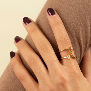  CZ Spiral Ring - Adina Eden's Jewels