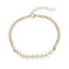 Gold Stars Cuban Chain Bracelet - Adina Eden's Jewels