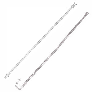 Silver The Icy Bracelet Combo Set - Adina Eden's Jewels