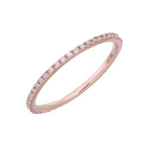 14K Rose Gold / 4.5 Diamond Eternity Ring14K - Adina Eden's Jewels