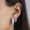  Emerald Cut Hoop Earring - Adina Eden's Jewels