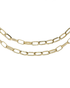 Gold New York Double Necklace - Adina Eden's Jewels
