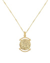 Gold Greek Coin Pendant - Adina Eden's Jewels