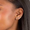  CZ Multi Stone Stud Earring Combo Set - Adina Eden's Jewels