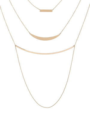 14K Gold Layered Necklace 14K - Adina Eden's Jewels