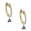  Diamond Cluster Huggie Earring 14K - Adina Eden's Jewels