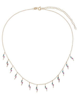  Rainbow Lightning Necklace - Adina Eden's Jewels