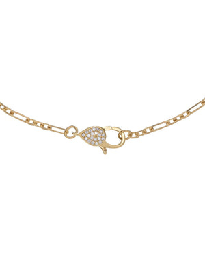 Gold CZ Clasp Chain Choker - Adina Eden's Jewels