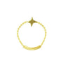 14K Gold / 8 Star Chain Ring 14K - Adina Eden's Jewels