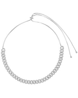 Silver Chain Link Choker - Adina Eden's Jewels
