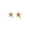 Onyx Pavé Star Stone Stud Earring - Adina Eden's Jewels