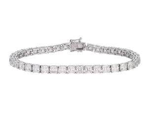 Silver Diamond Cut Tennis Bracelet - Adina Eden's Jewels