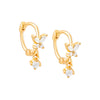 Gold Butterfly CZ Huggie Earring - Adina Eden's Jewels