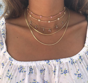 Gold Double Box Chain Set - Adina Eden's Jewels