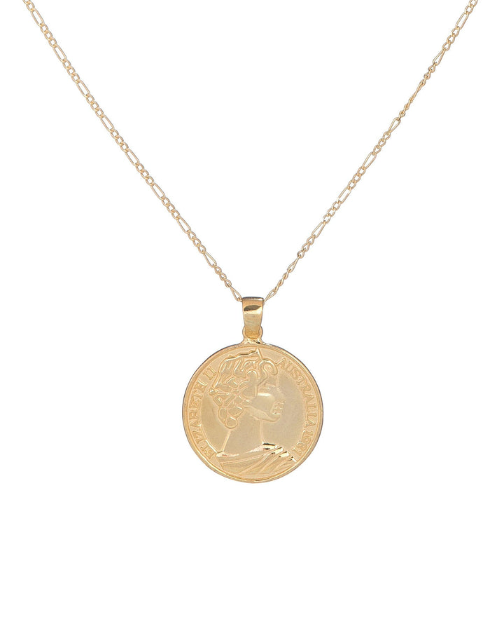 Gold Goddess Coin Necklace - Adina Eden's Jewels