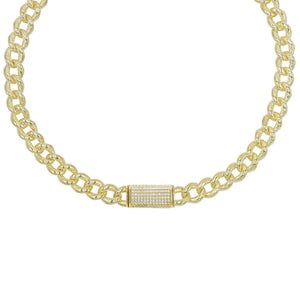 Gold Pavé Clasp Choker - Adina Eden's Jewels