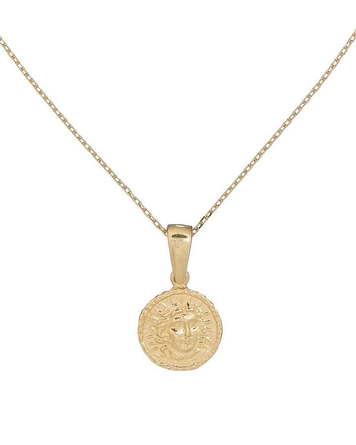 Gold Mini Coin Necklace - Adina Eden's Jewels