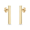 14K Gold Long Bar Earring 14K - Adina Eden's Jewels